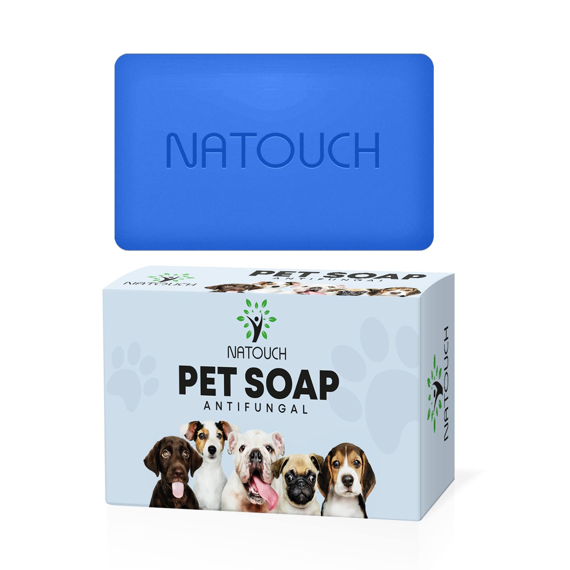 Natouch Antifungal Soap for Dog, Dog Shampoo for Allergies and Itching, Natural Soap Bar with Tea Tree Oil, and Lavender Oil, Helps with Infections & Fungus Irritation Itching - Natouch LLC